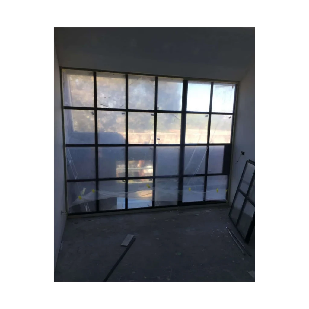 Industrial grid iron and glass door system – EL1252 MCD