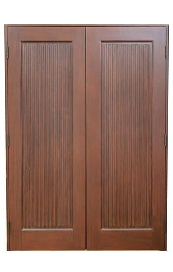 modern vertical panel double entry door EH416 MCD