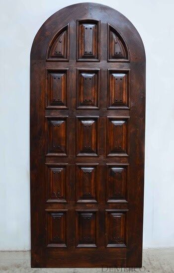 arched raised panel wood entry door EH522 MCD