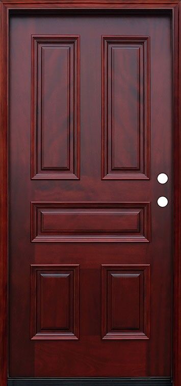 traditional raised panel wood entry door EH941 MCD