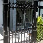 vertical bar wrought iron security railing exterior fence design R122 MCD