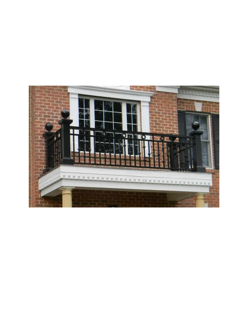 bold design wrought iron balcony railing BR6005 MCD modern exterior railing