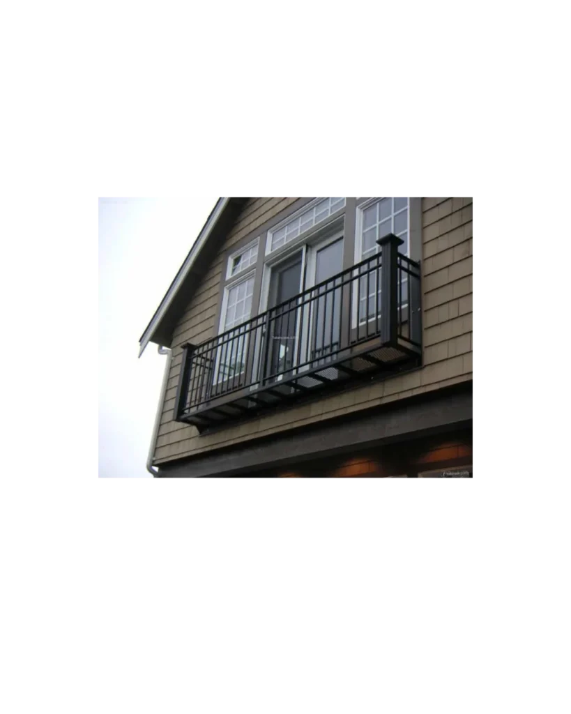 simple juliet wrought iron balcony railing BR6013 MCD modern exterior design