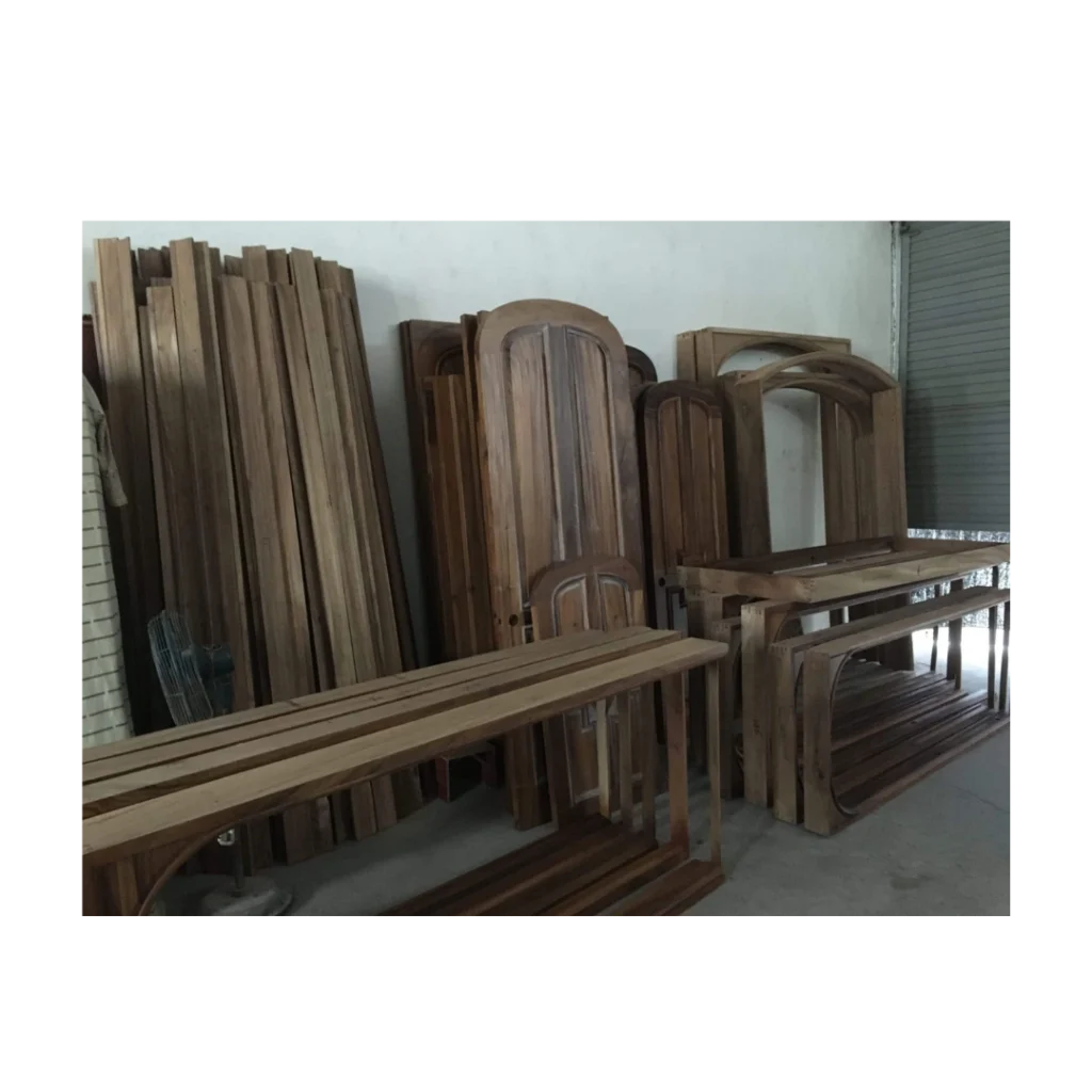 Solid hardwood hand-crafted wood door HC1020 MCD premium wood design