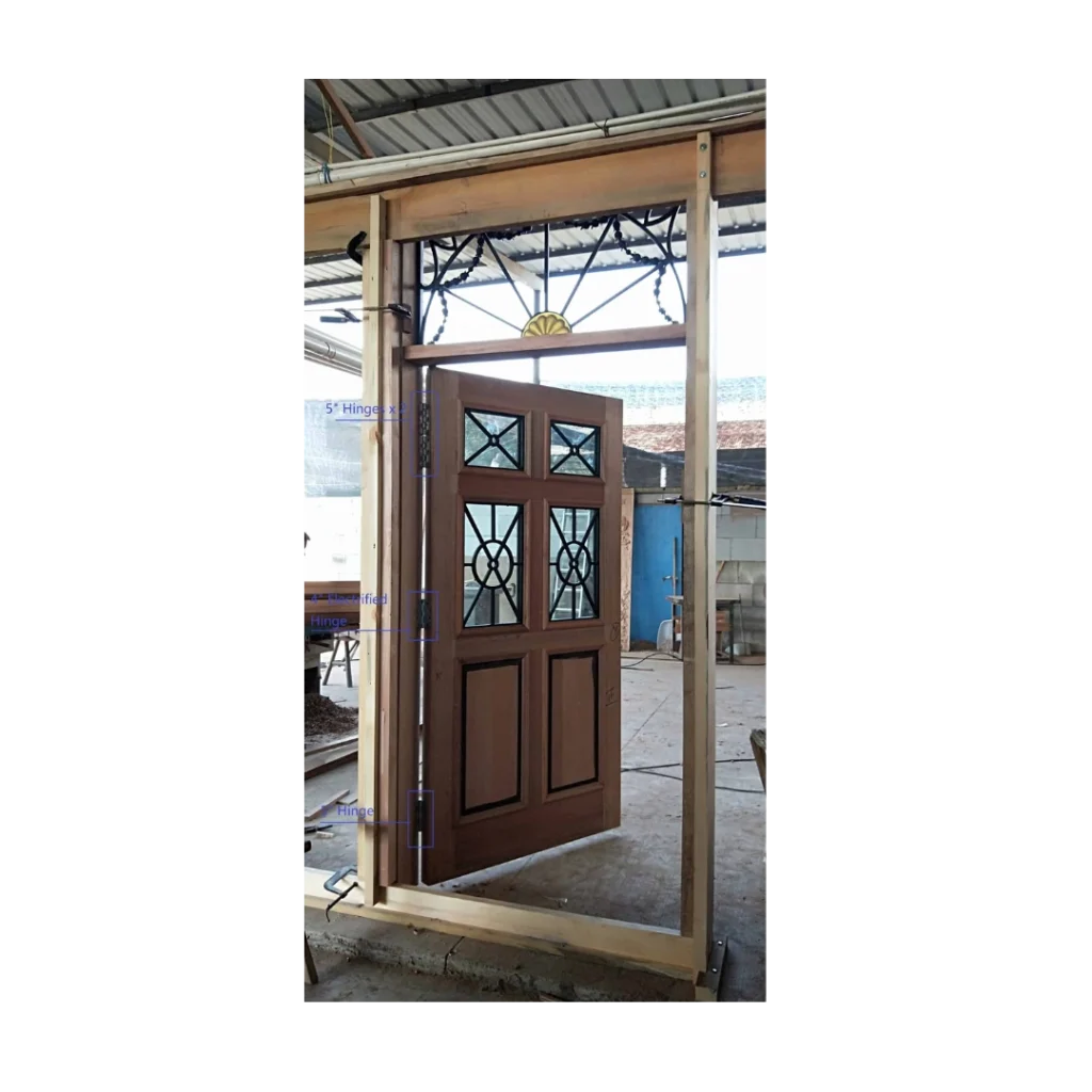 Raw steel fabrication stage of Bulletproof Door BP1003 before final paint finish