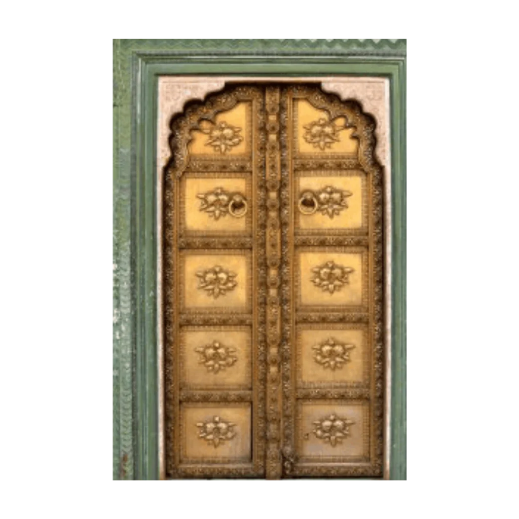 ornate carved wood entry door EH2003 MCD