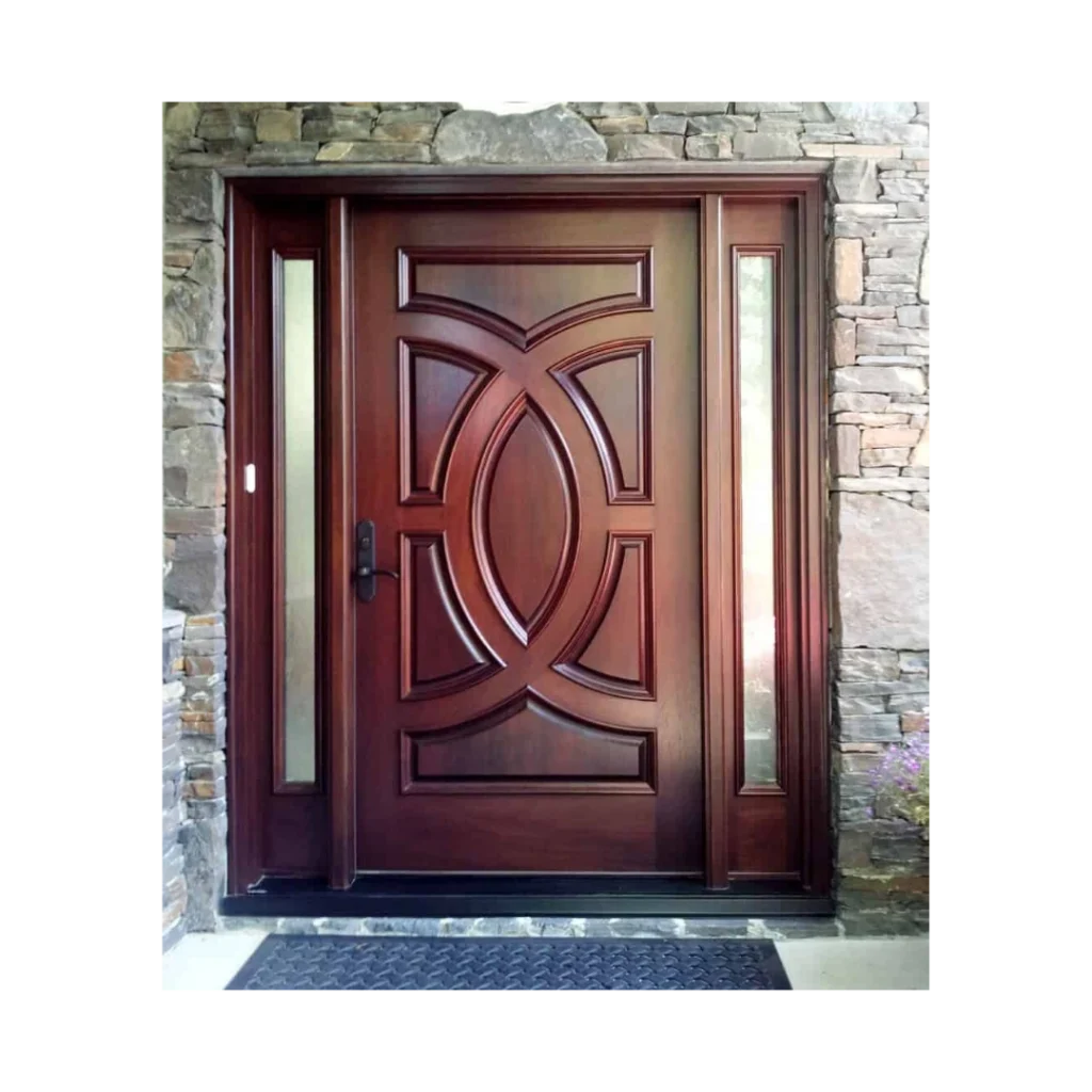 contemporary wood entry door EH757 MCD