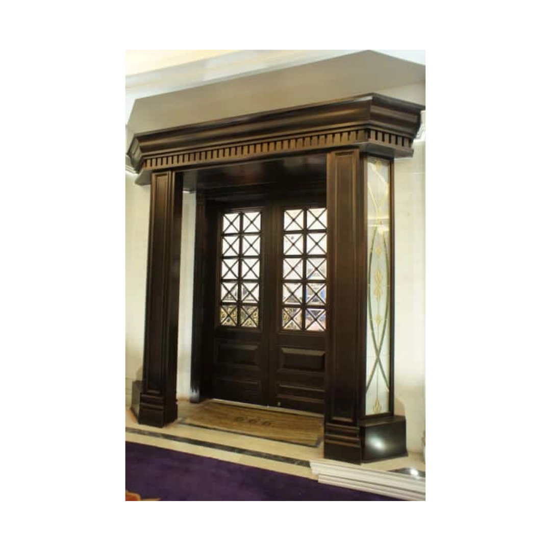 decorative glass double entry door EH951 MCD