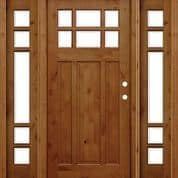 craftsman wood entry door sidelights EH948 MCD