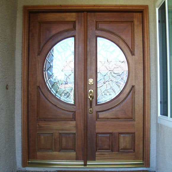double entry door circular glass panels EH500 MCD
