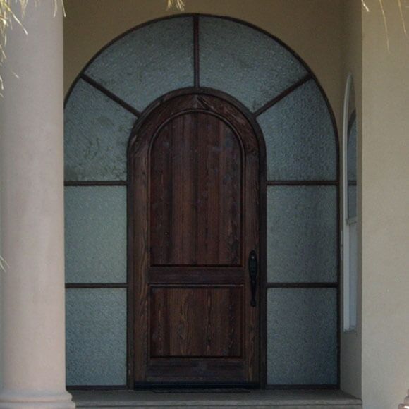 arched solid wood entry door EH502 MCD
