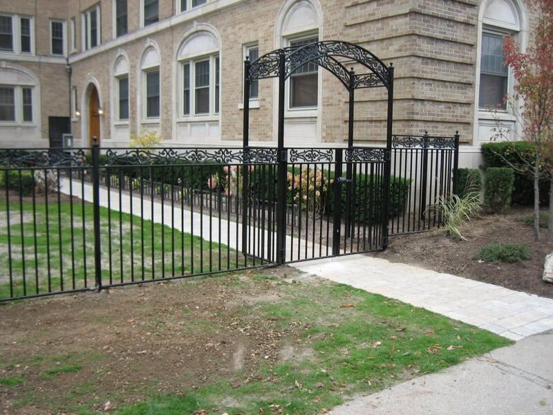 exterior decorative wrought iron fence railing classic boundary design R909 MCD