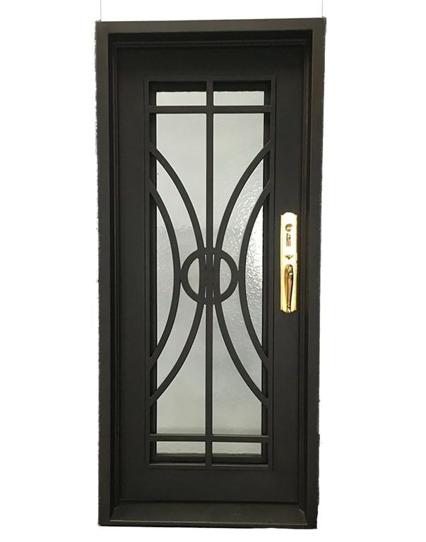 Art Nouveau Style Wrought Iron Door contemporary doors Modern wrought iron door EL1181 MCD art nouveau style wrought iron door contemporary doors, crafted for privacy and elegance.