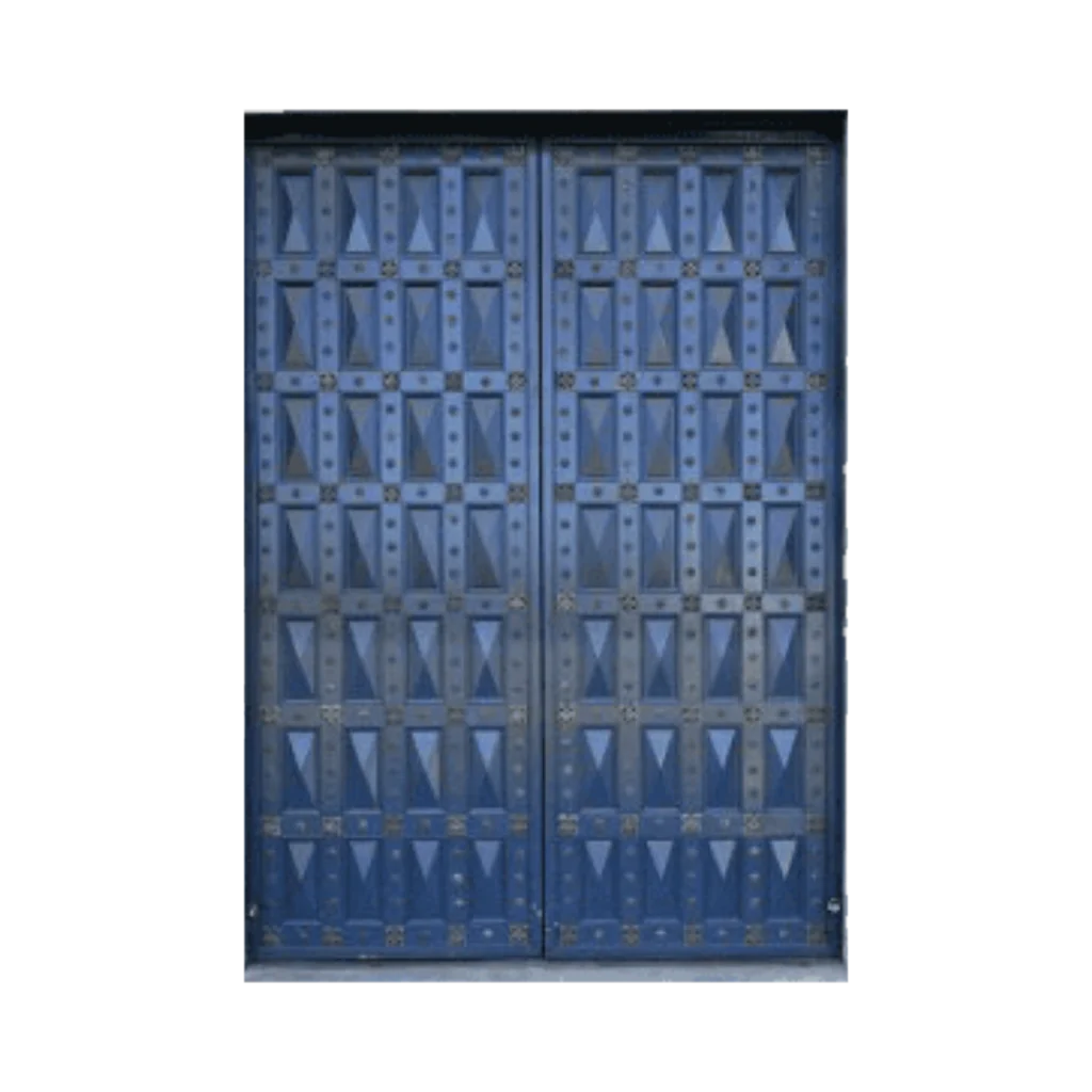 industrial geometric steel entry door EH2047 MCD