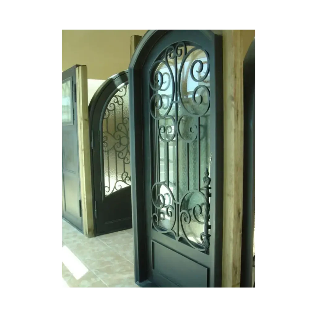 wrought iron door, arched wrought iron door EL1002 MCD