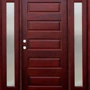 modern wood entry door sidelights EH949 MCD