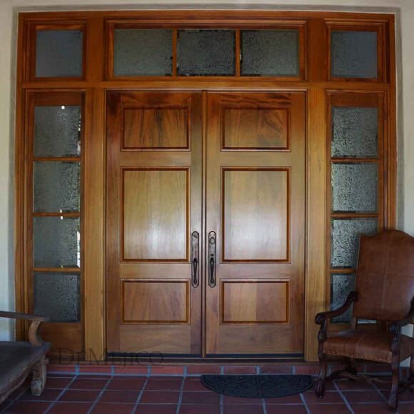 double solid wood entry door EH600 MCD