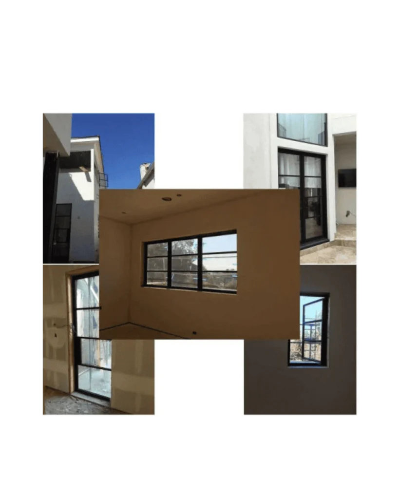 Horizontal wrought iron window with multiple panels LW141 MCD Monarch Custom Doors