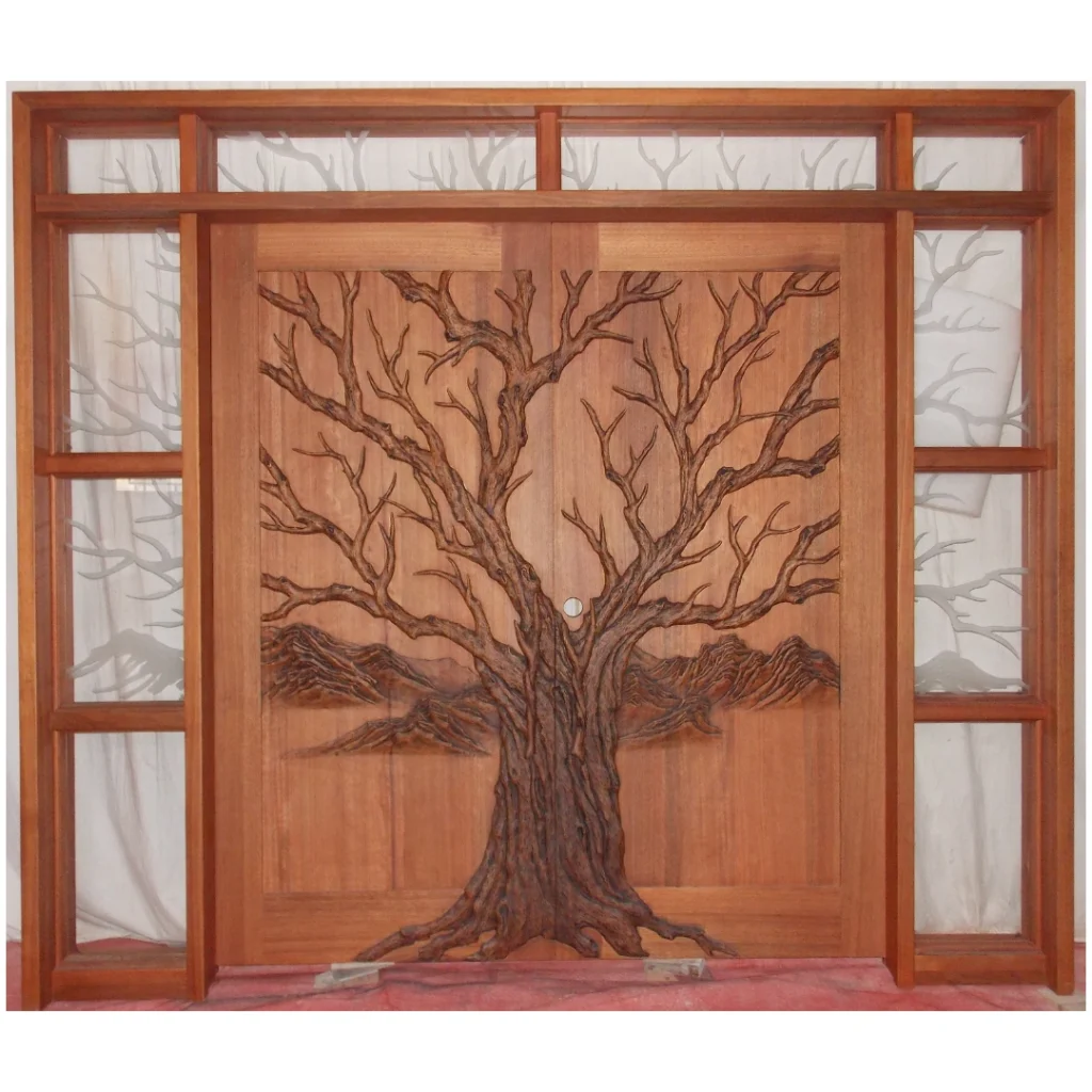 Tree of Life carved wood door HCD1999 MCD