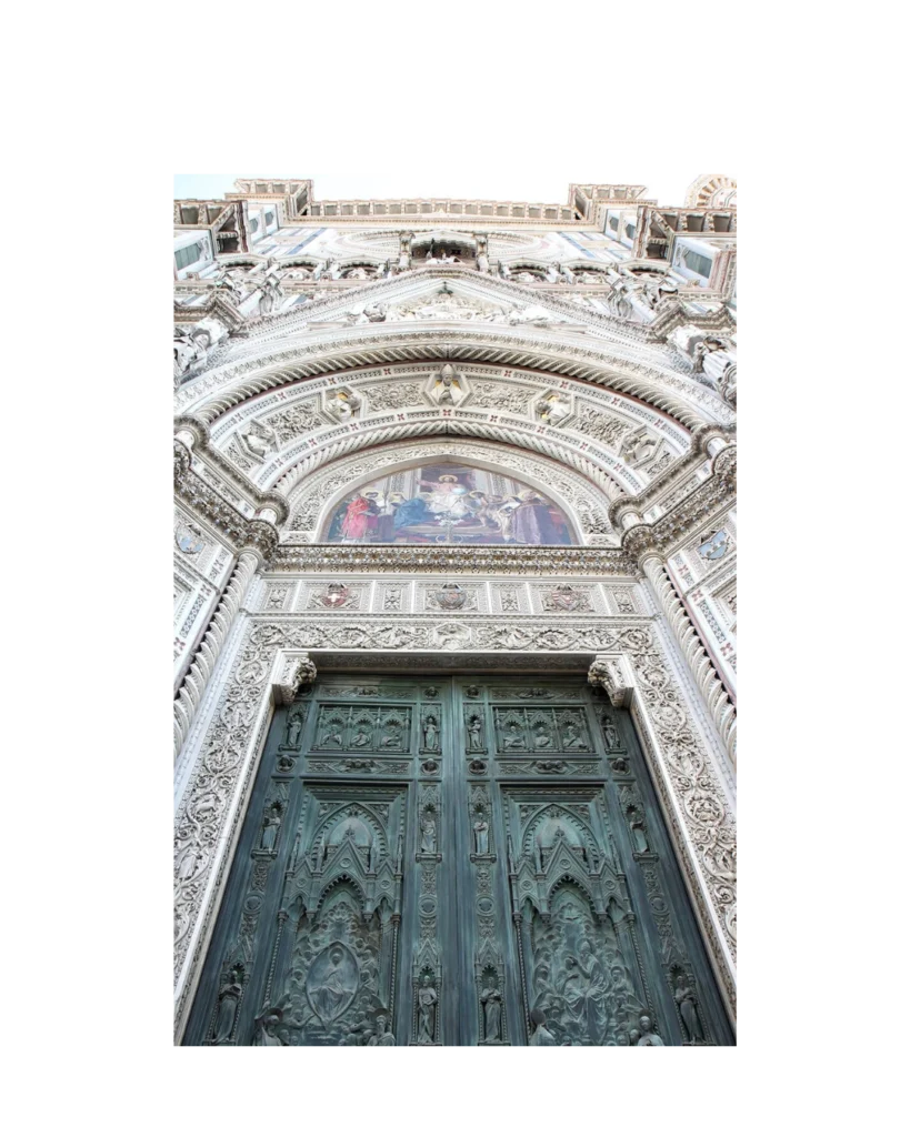 Gothic bronze sculpted panels church door EX7007 MCD with ornate carved panels and sacred detailing Church Door EX7007 MCD