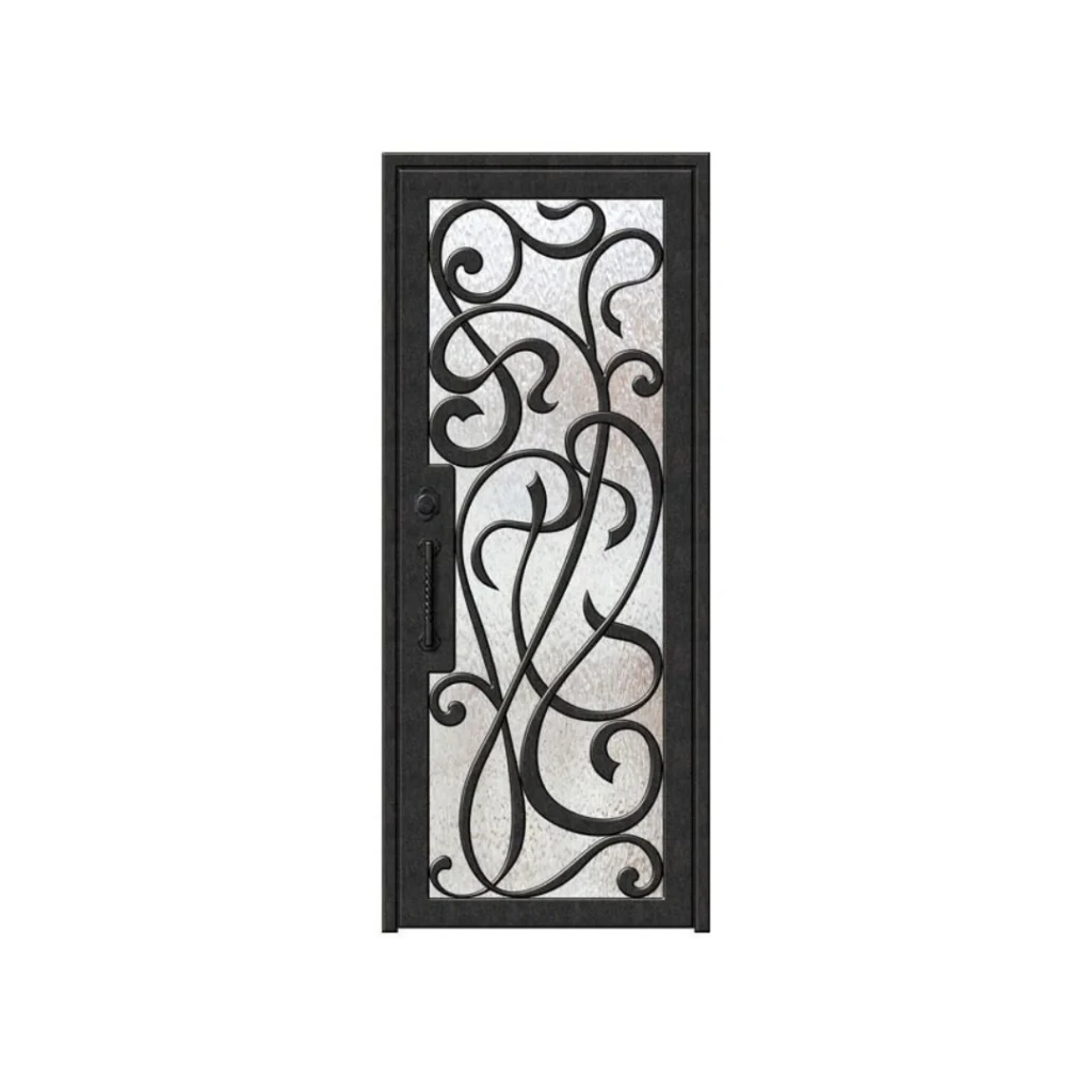 Decorative wrought iron scroll panel insert with flowing ironwork EL1306 MCD