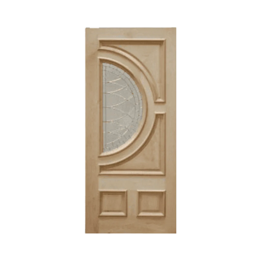 entry door with half circle glass panel EH432 MCD